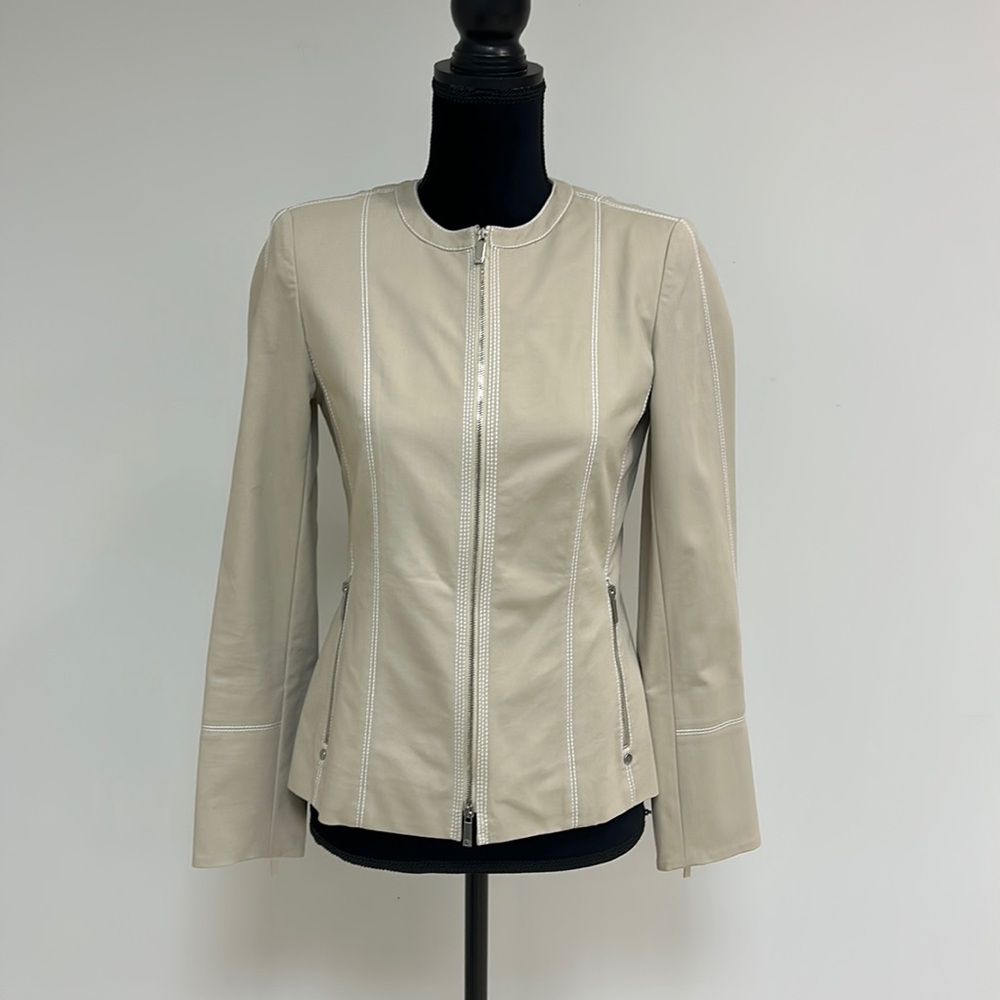 Lafayette 148 New York Front Zip Jacket, Size 0